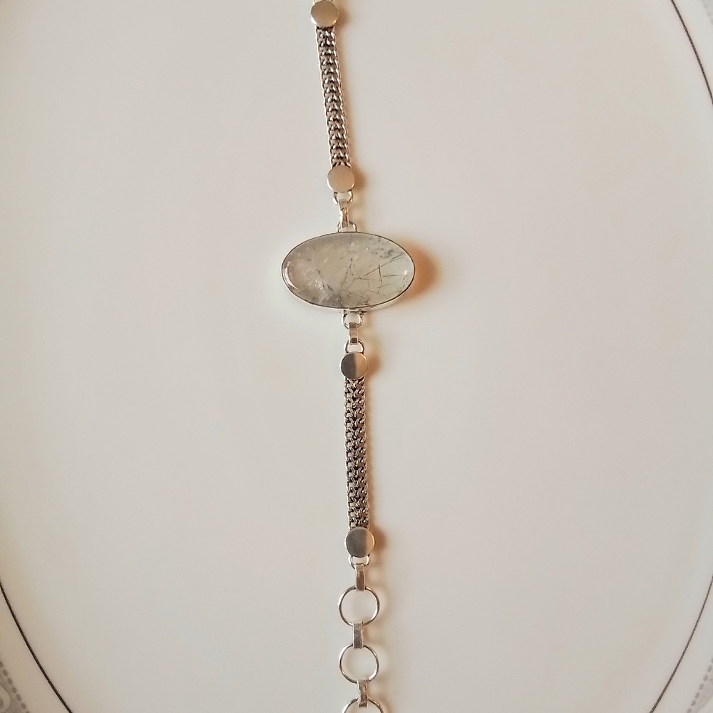 Black Rudilated Quartz Bracelet - Picture 3 of 6
